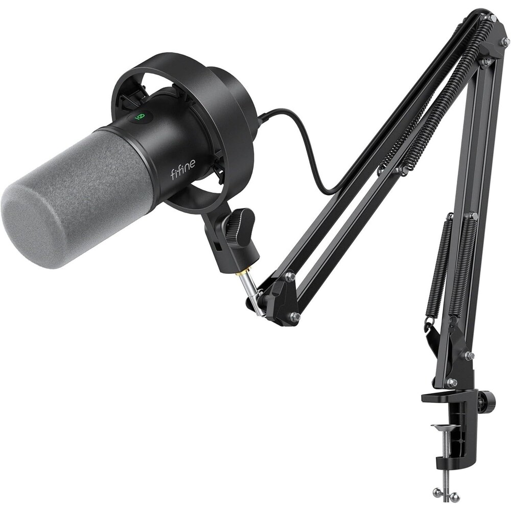 FIFINE K688CT Podcast Microphone Kit, USB/XLR Dynamic | New Open Box